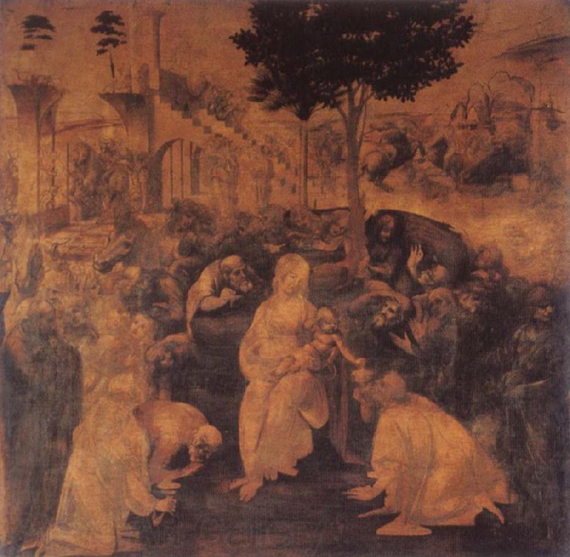  Leonardo  Da Vinci Adoration of the Magi